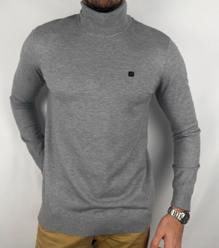 Pull Kaporal Gris à Col Roulé taille L