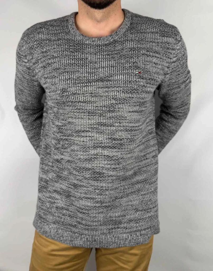Pull Tommy Jeans Gris Oversize - L