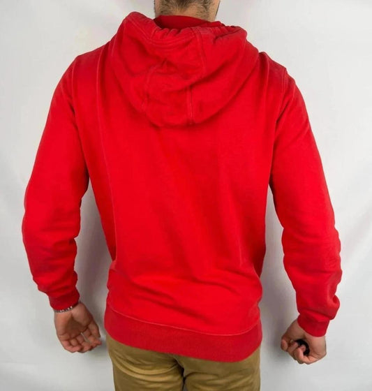 Felpa con Cappuccio Tommy Jeans Rossa - L