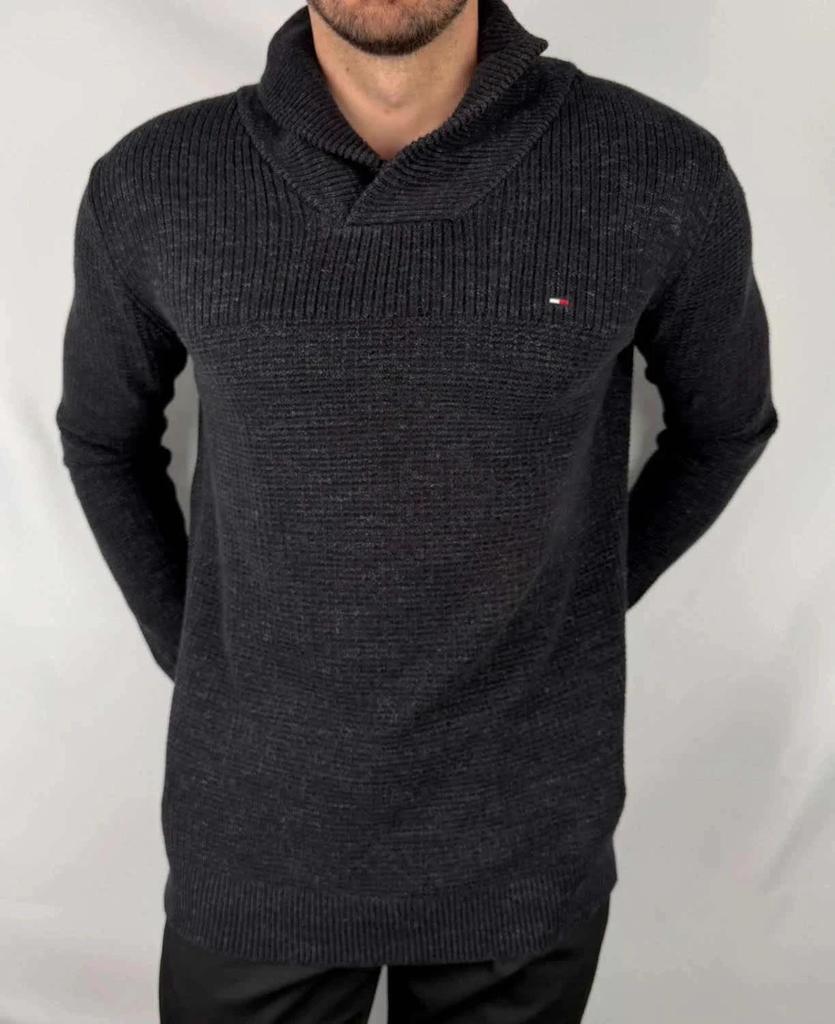 Maglione Tommy Hilfiger Grigio / Nero - L