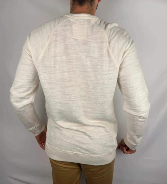 Felpa Hollister color crema - XL