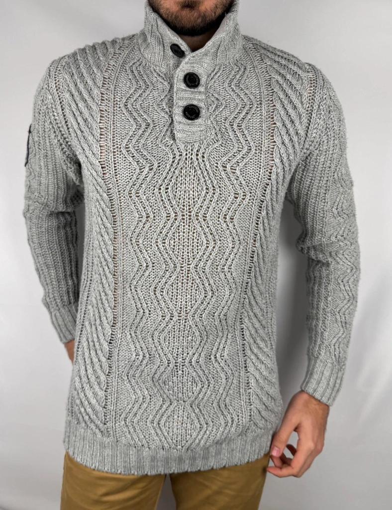 Pull Superdry Épais Gris - L