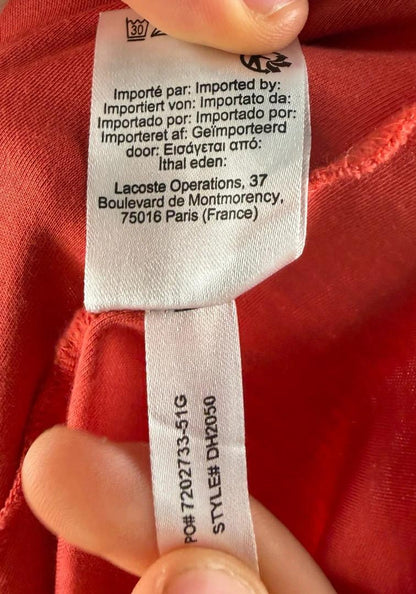 Polo Lacoste Rouge - Taille S