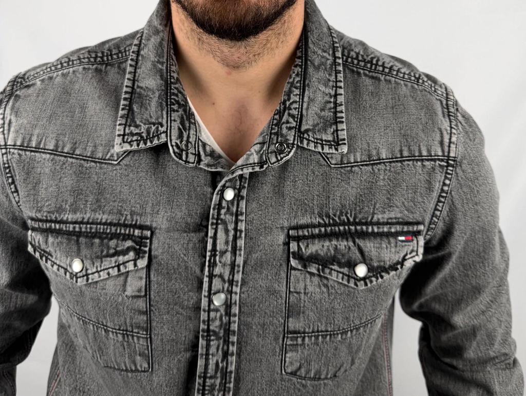 Chemise en Jean Tommy Hilfiger Denim Grise - L