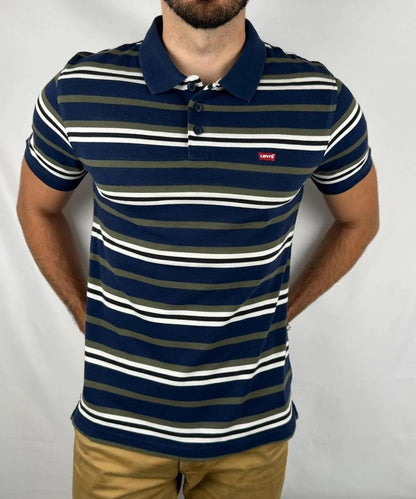 Polo Levi’s Blu Marino a Righe - M