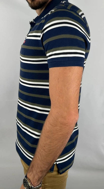 Polo Levi’s Blu Marino a Righe - M