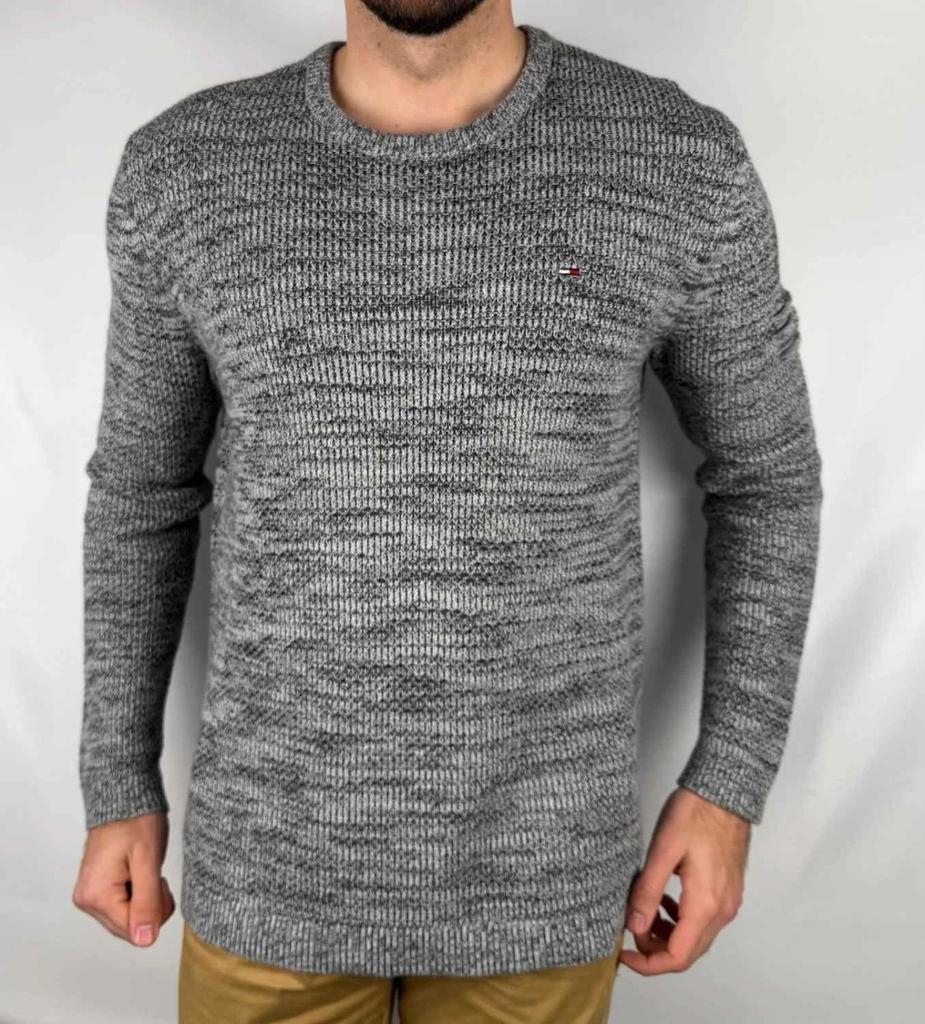 Pull Tommy Jeans Gris Oversize - L