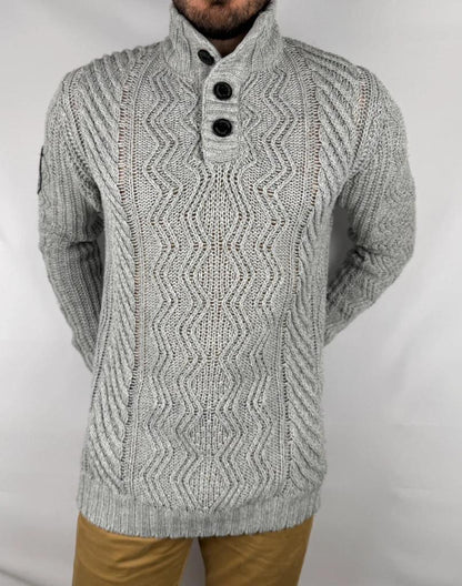 Pull Superdry Épais Gris - L
