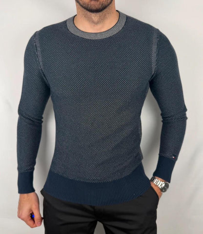 💎 Pull Tommy Hilfiger Marine taille S - 100% Coton 💎