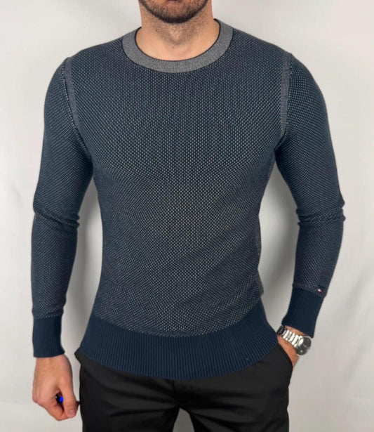 💎 Pull Tommy Hilfiger Marine taille S - 100% Coton 💎
