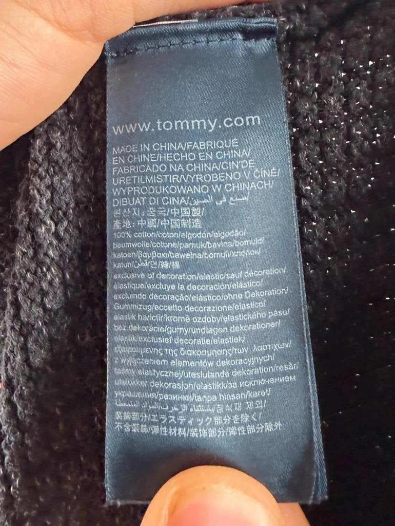 Maglione Tommy Hilfiger Grigio / Nero - L