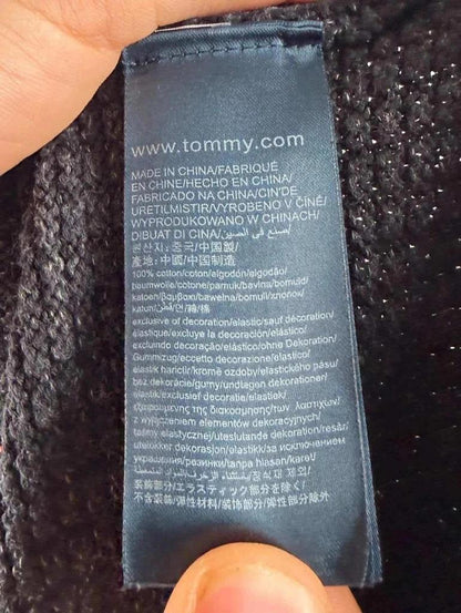 Maglione Tommy Hilfiger Grigio / Nero - L