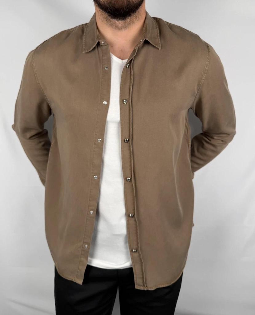 Chemise The Kooples Marron / Kaki - M