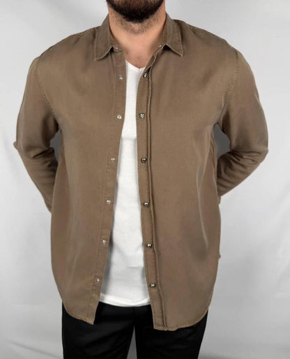 Chemise The Kooples Marron / Kaki - M