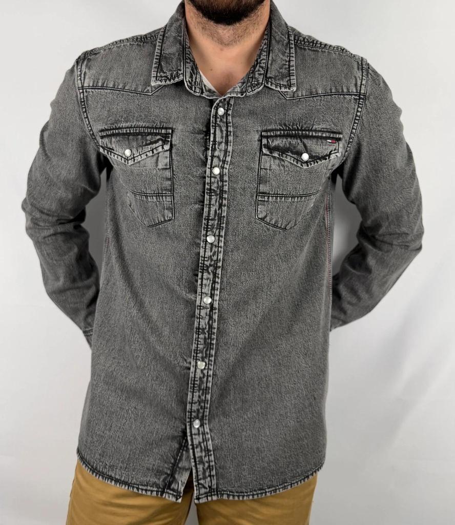 Chemise en Jean Tommy Hilfiger Denim Grise - L