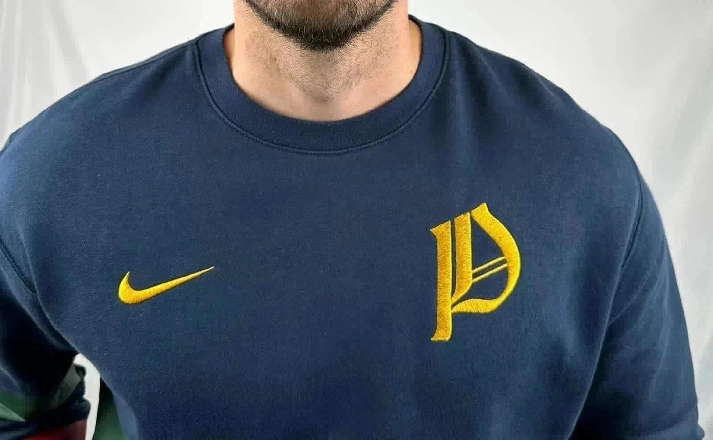 💎 Sweat Nike Portugal - Bleu Vert Rouge - Taille L - Édition Spéciale - Logo Brodé 💎
