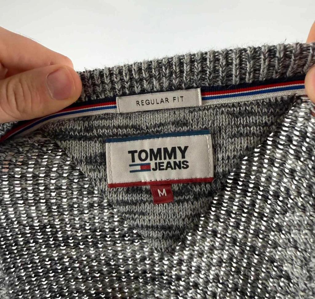Pull Tommy Jeans Gris Oversize - L