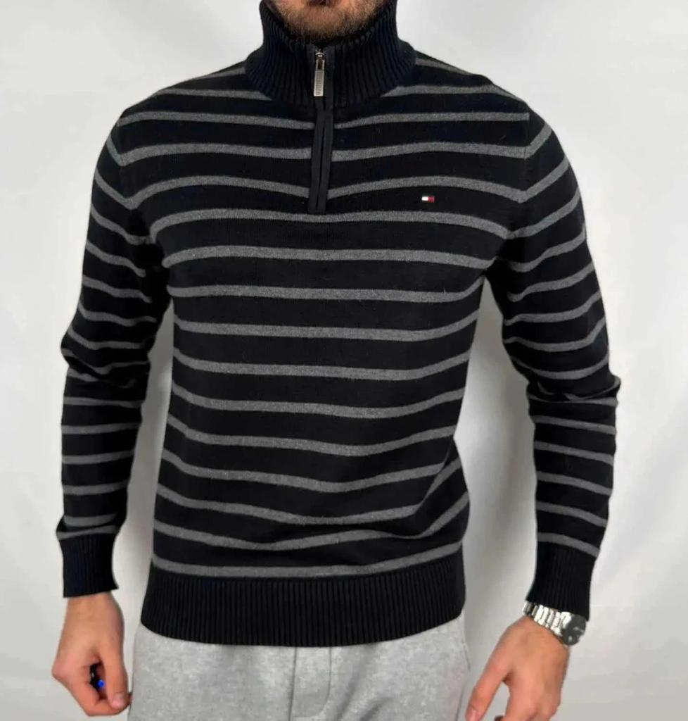 Maglione Tommy Hilfiger Nero e Grigio - S