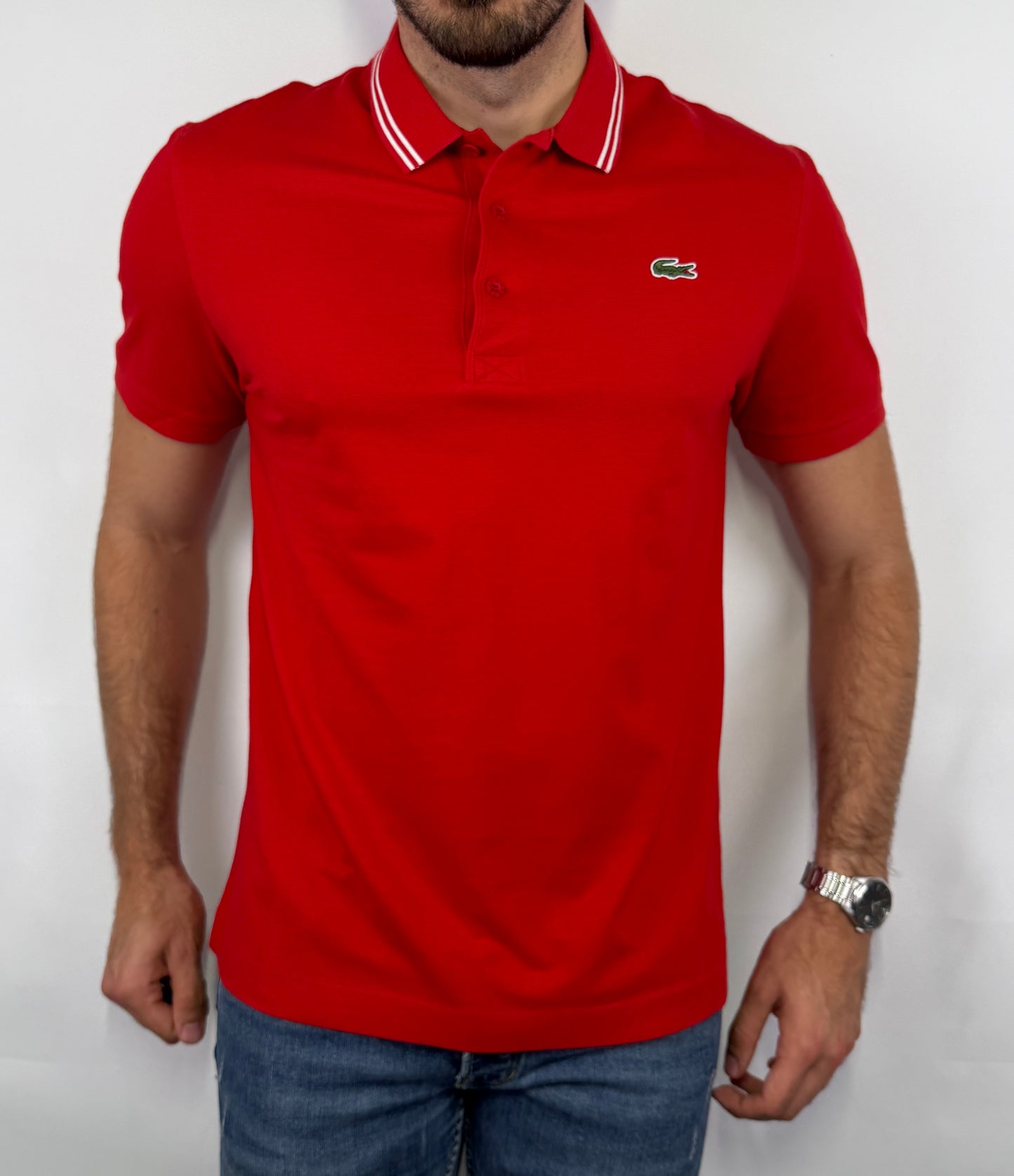 Polo Lacoste Rouge - L