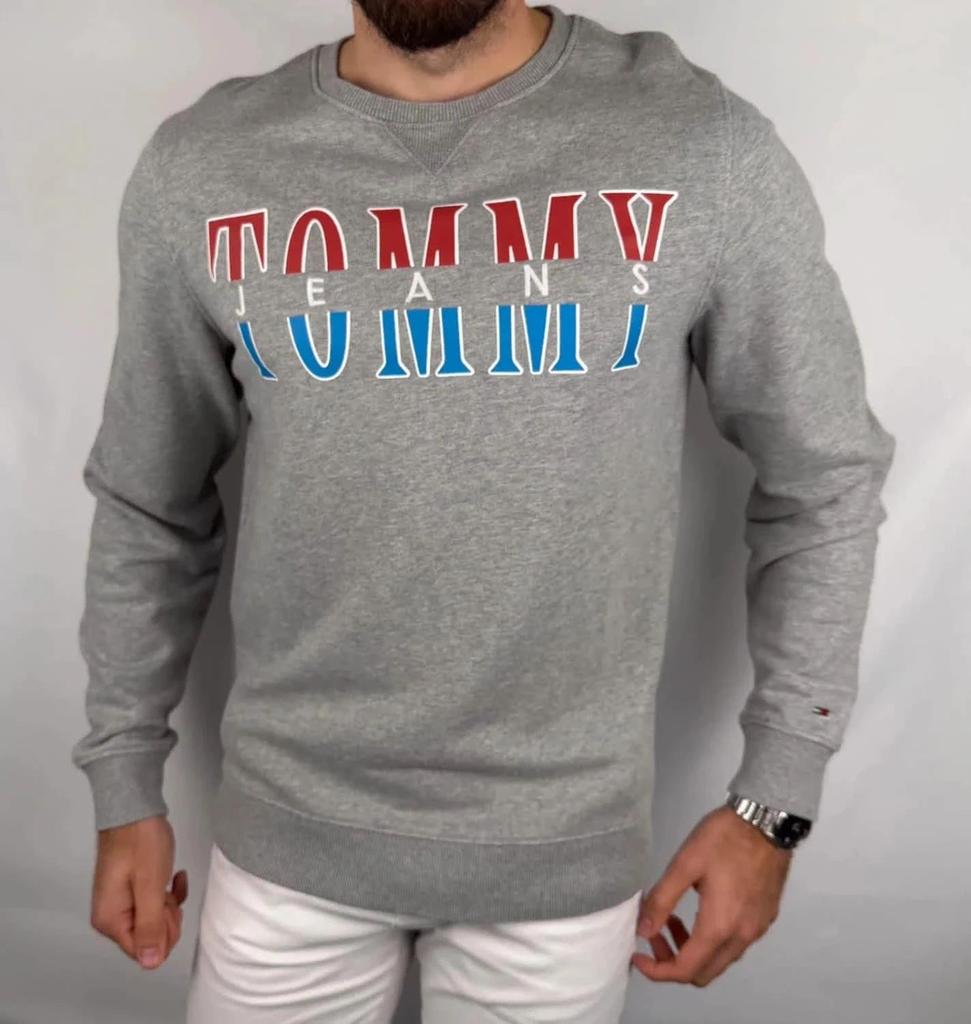 Pull Tommy Jeans Gris - L