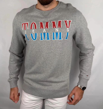 Pull Tommy Jeans Gris - L