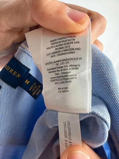 Chemise Ralph Lauren Oxford Bleue - S (37)