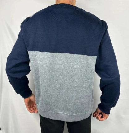 Felpa Izod Blu Marino e Grigio - L