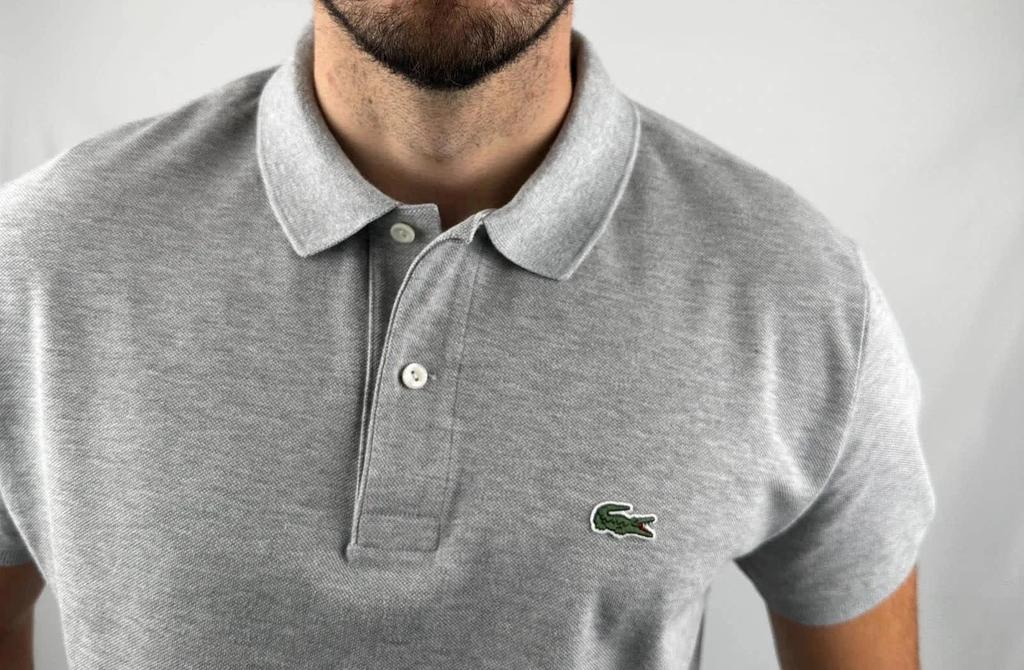 Polo Lacoste Gris - L