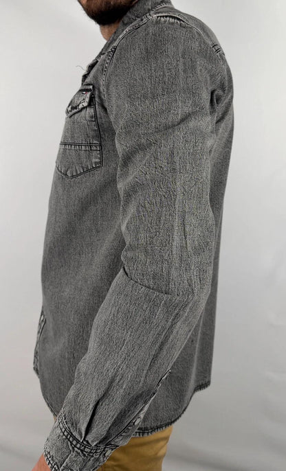 Chemise en Jean Tommy Hilfiger Denim Grise - L