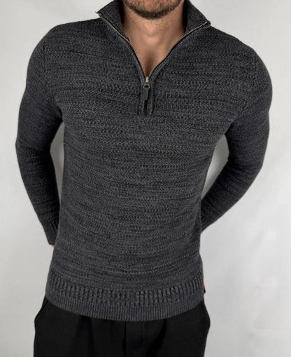 Pull Superdry Zip Gris / Noir - S