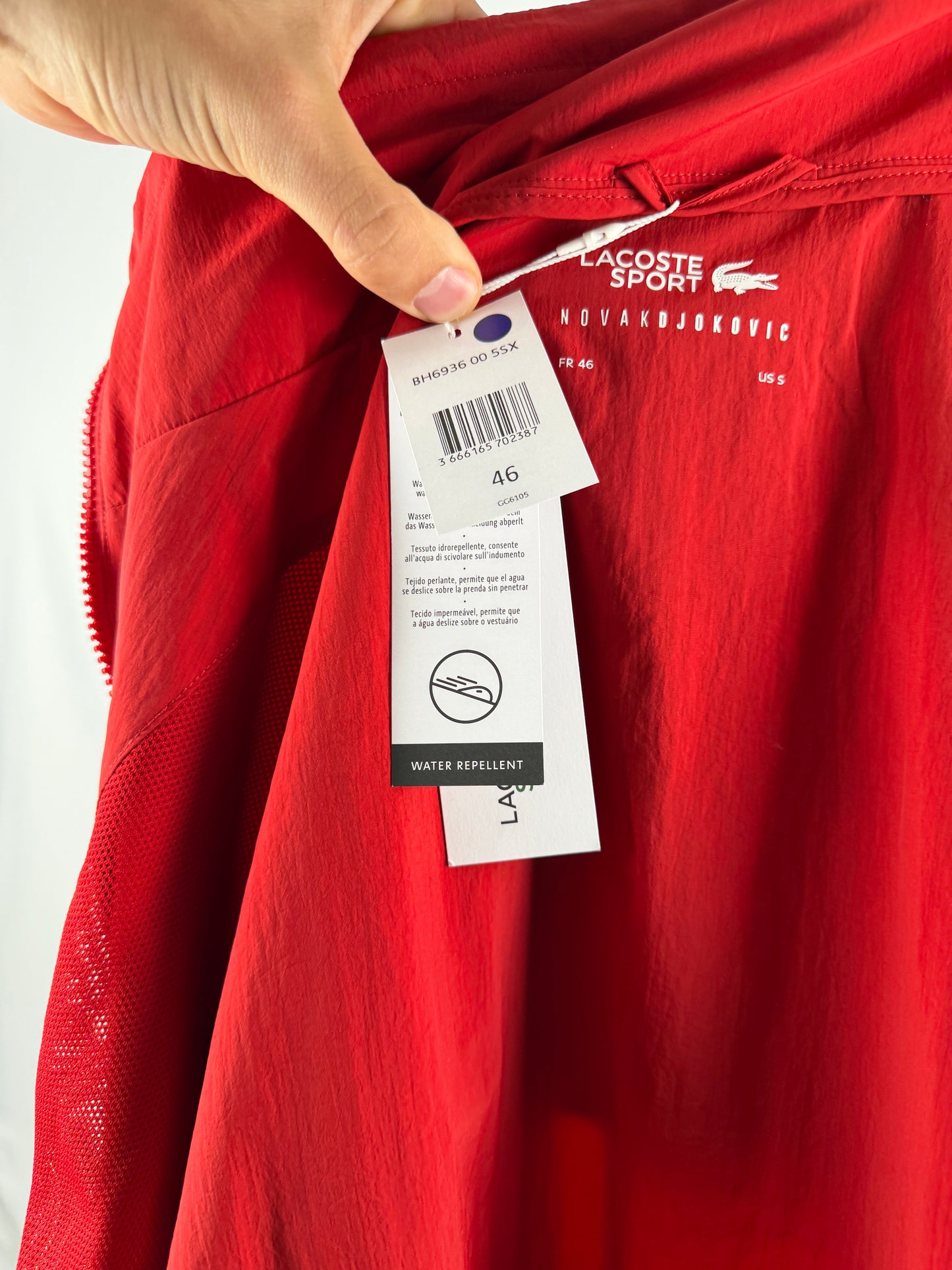 Veste Lacoste x Djokovic Neuve - S