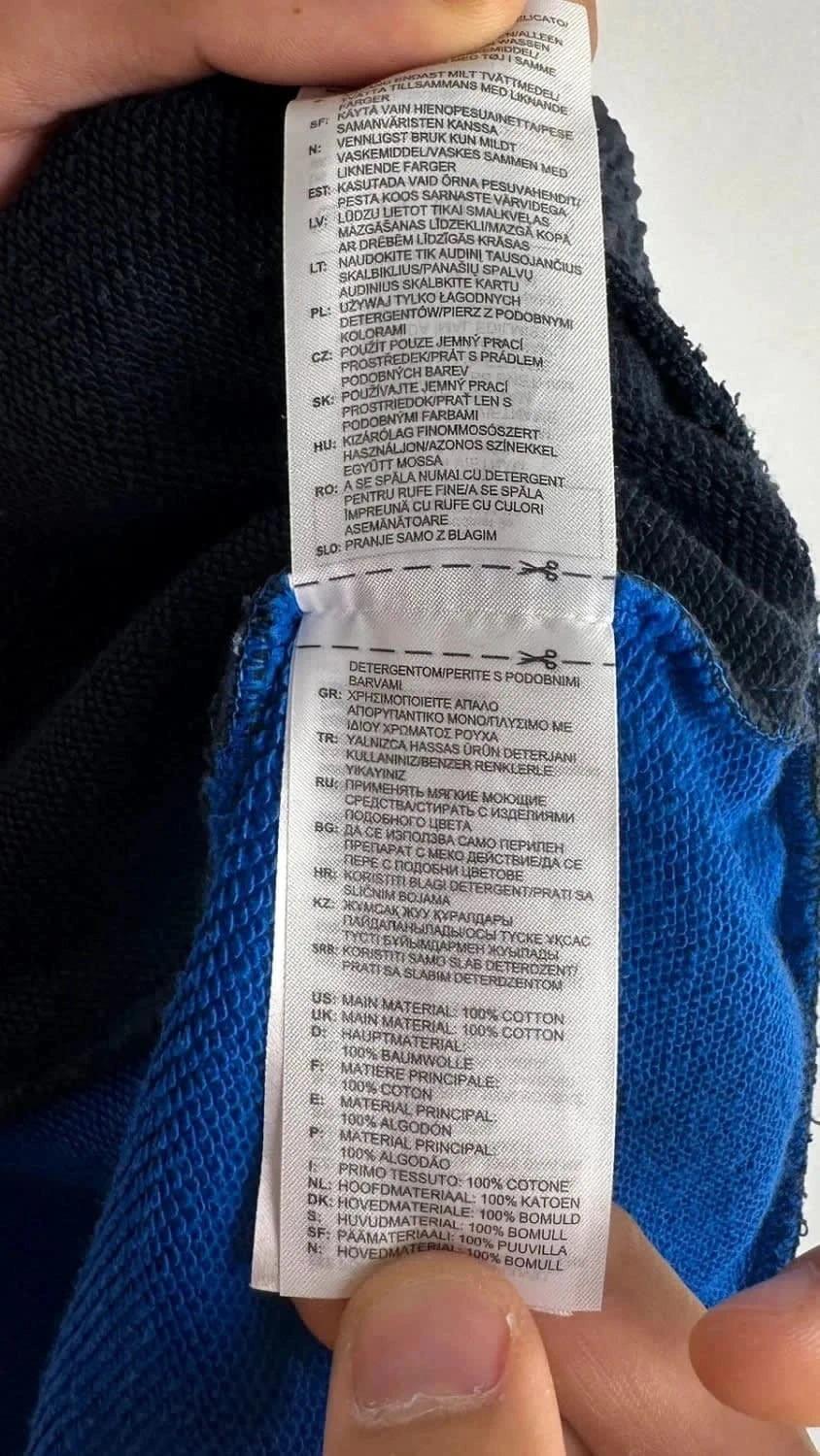 Sweat à Capuche Adidas Vintage Bleu - S