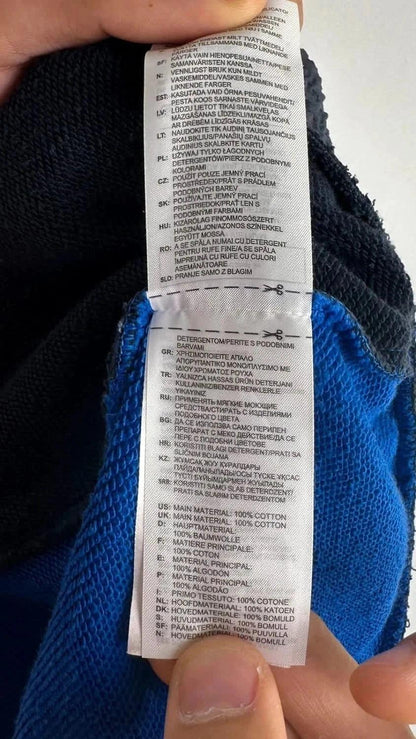 Sweat à Capuche Adidas Vintage Bleu - S