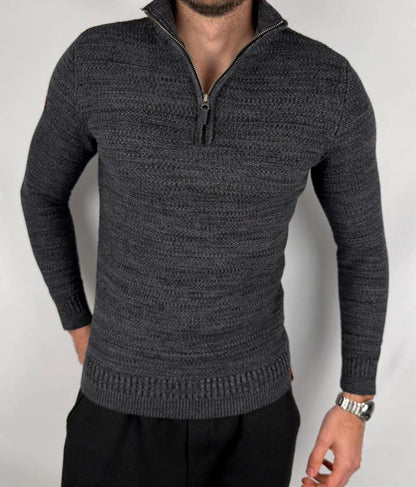 Pull Superdry Zip Gris / Noir - S