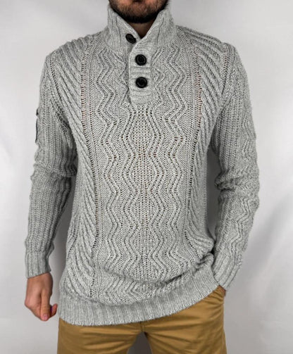 Pull Superdry Épais Gris - L