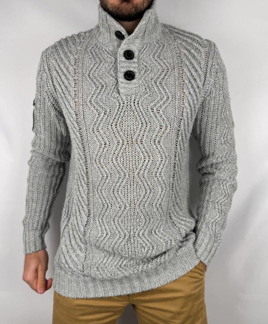 Pull Superdry Épais Gris - L