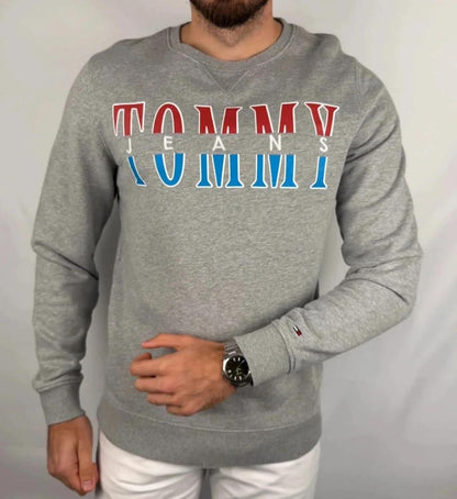 Pull Tommy Jeans Gris - L