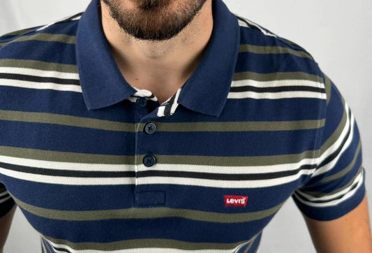 Polo Levi’s Marine Rayé - M