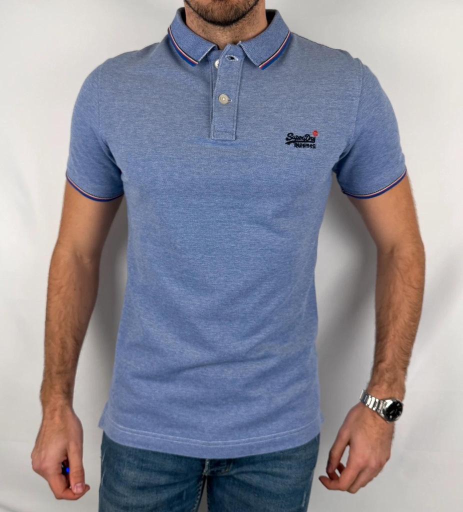 Polo Superdry Lila / Bleu Clair - M