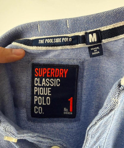 Polo Superdry Lila / Bleu Clair - M