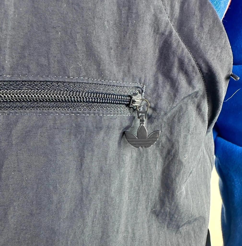 Sweat à Capuche Adidas Vintage Bleu - S