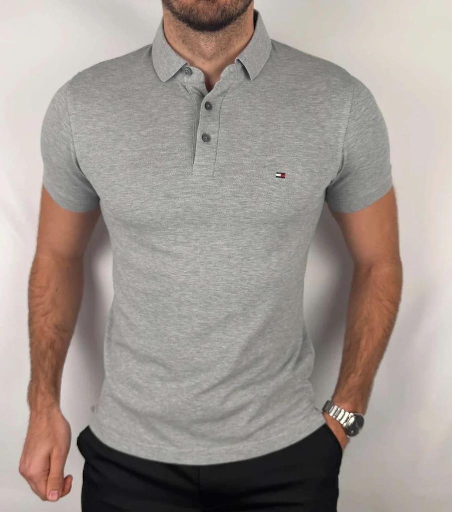 Polo Tommy Hilfiger Grigio - M