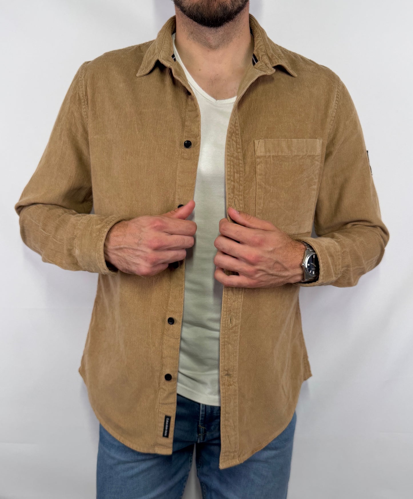Chemise en Velours Calvin Klein - L