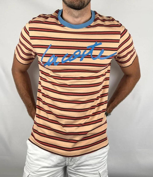 Tee Shirt Lacoste Rayé - M