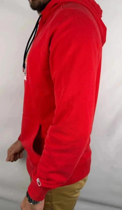 Sweat à Capuche Tommy Jeans Rouge - L