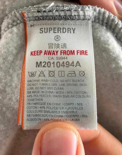Felpa con cappuccio Superdry grigia - S