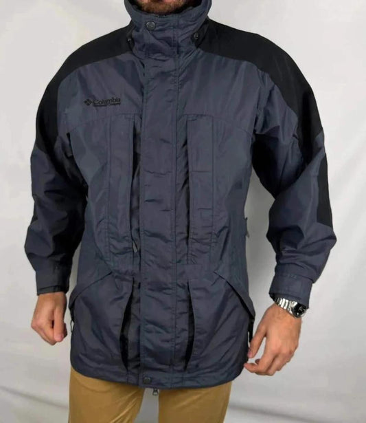 Giacca Columbia Vintage Grigia e Nera - M
