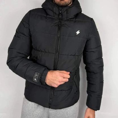 💎 Piumino Superdry Nero taglia M come nuovo - 100% Poliestere 💎