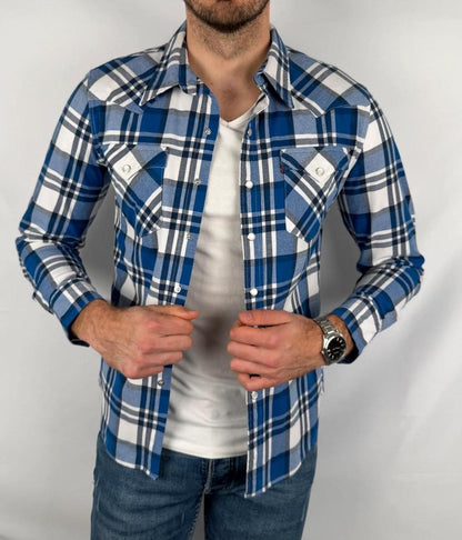💎 Chemise Levi’s à Carreaux Bleue taille S - Coton et Élasthanne 💎
