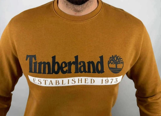 💎 Pull Timberland Camel taille S - Coton et Polyester 💎